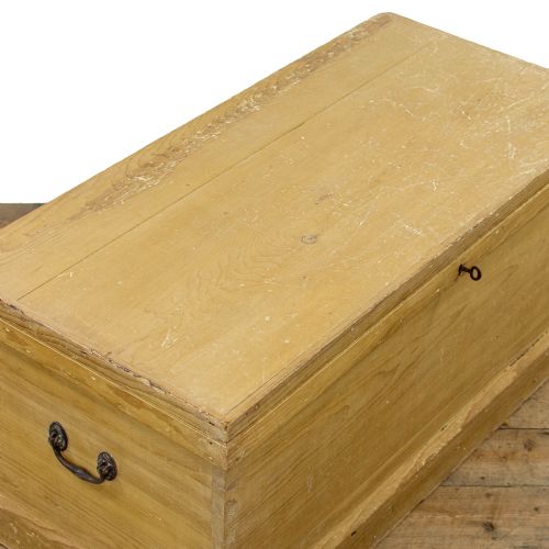 fig 2. Victorian Antique Pine Trunk