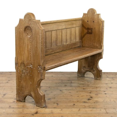 Antique Pitch Pine Pew