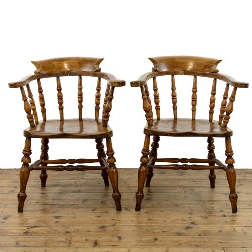 Pair of Antique Captain’s Armchairs