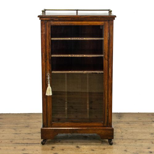 Edwardian Antique Rosewood Music Cabinet