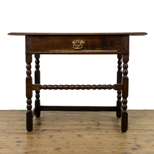18th Century Antique Oak Side Table