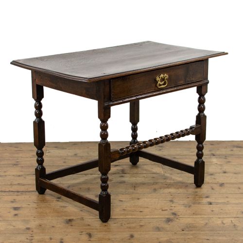 fig 1. 18th Century Antique Oak Side Table