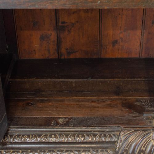 fig 1. Antique Carved Oak Sideboard