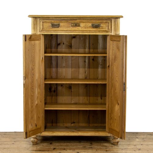 fig 1. Large Rustic Antique Pine Cupboard