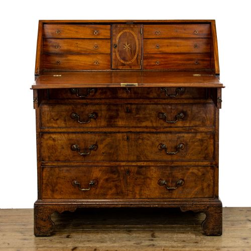 fig 1. Antique George III Mahogany Bureau