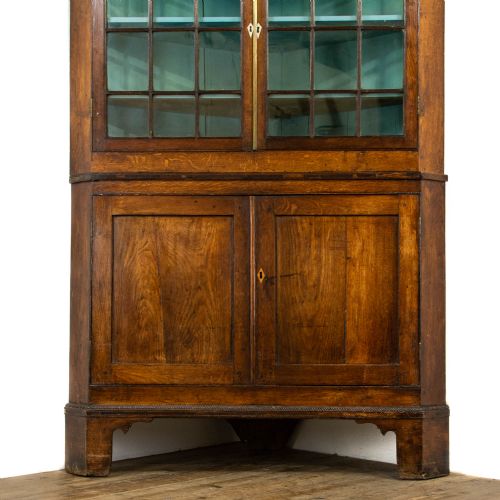 fig 1. Antique Welsh Oak Corner Cabinet