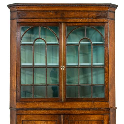 fig 2. Antique Welsh Oak Corner Cabinet