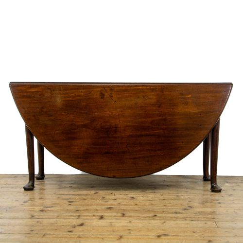 fig 1. Large Antique Mahogany Gateleg Dining Table
