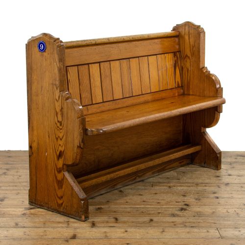 Antique Pitch Pine Pew