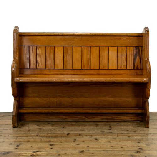 fig 1. Antique Pitch Pine Pew