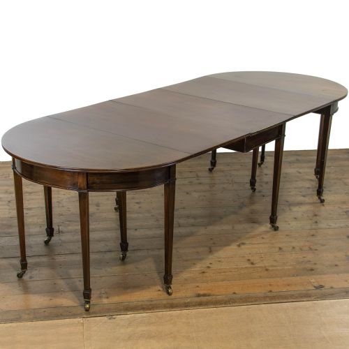 fig 1. Large Multifunctional Antique Mahogany Dining Table