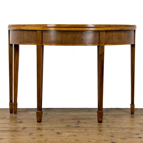 fig 1. Antique Mahogany Demi Lune Extendable Table