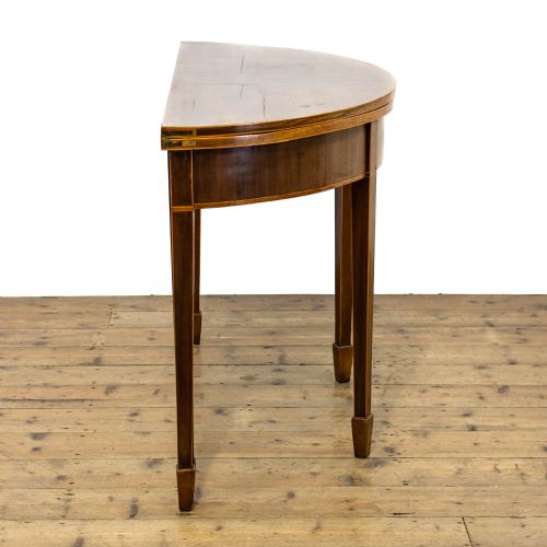 fig 2. Antique Mahogany Demi Lune Extendable Table