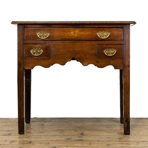 fig 1. 18th Century Antique Oak Lowboy Side Table