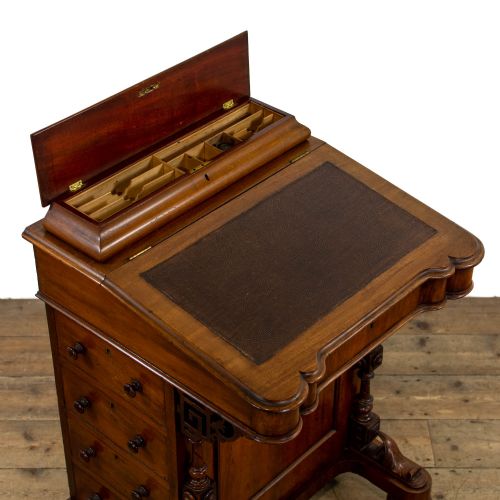 fig 2. Victorian Antique Walnut Davenport Desk