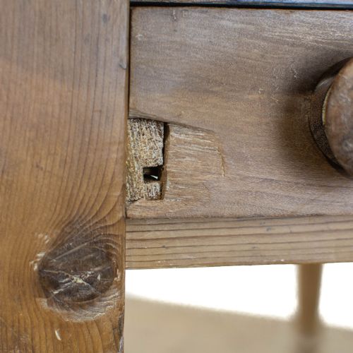 fig 1. Victorian Antique Pine Kitchen Table