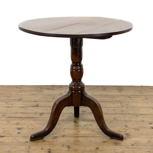 Antique Oak Tripod Table