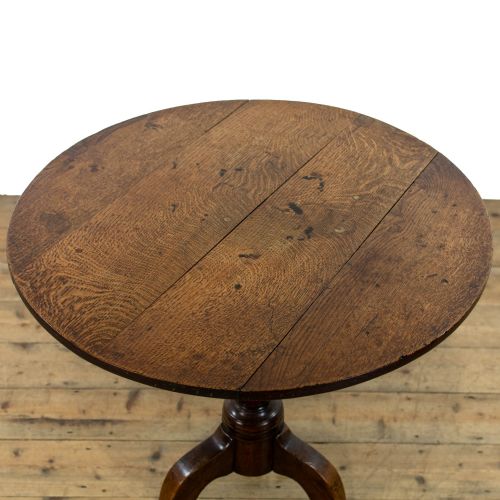 fig 2. Antique Oak Tripod Table
