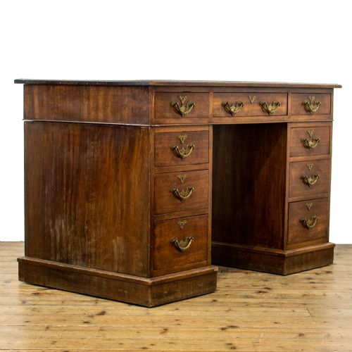 fig 2. Antique Oak Pedestal Desk