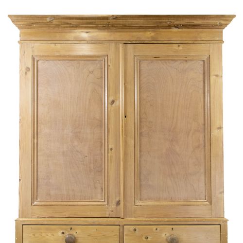 fig 2. Antique Pine Linen Press Cupboard