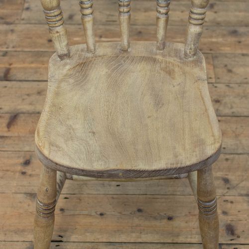 fig 2. Set of Four Antique Pine Farmhouse Kitchen Chairs