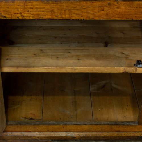 fig 2. Georgian Antique Oak Dresser with Glazed Top
