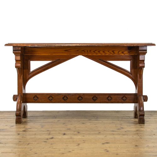 fig 2. Antique Pitch Pine Altar Table