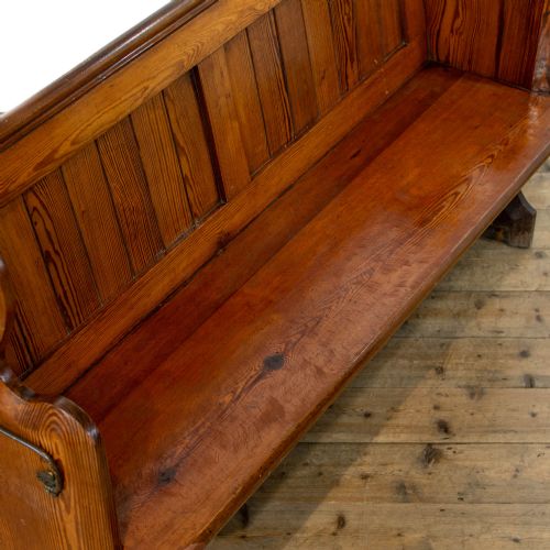fig 1. Antique Pitch Pine Pew