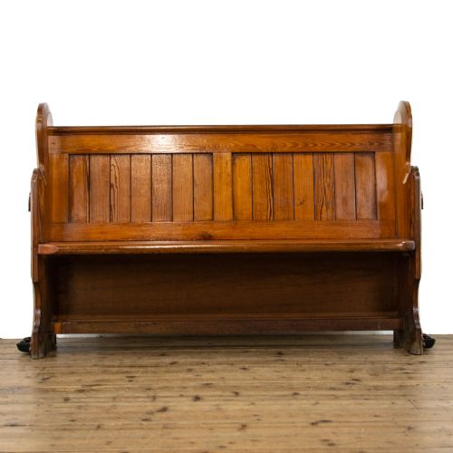 fig 2. Antique Pitch Pine Pew