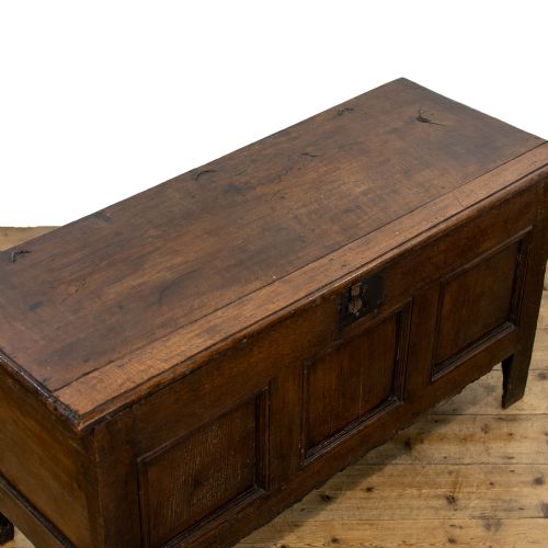 fig 1. 18th Century Antique Oak Coffer