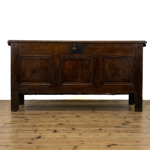 fig 2. 18th Century Antique Oak Coffer