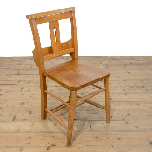 fig 1. Set of Four Antique Chapel Chairs