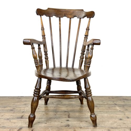 Antique Ash and Elm Farmhouse Armchair