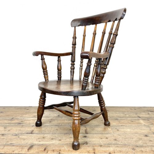 Antique Ash & Elm Fireside Penny Armchair