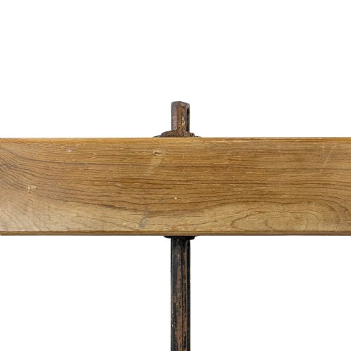 fig 2. Antique Pitch Pine Railway Station Bench