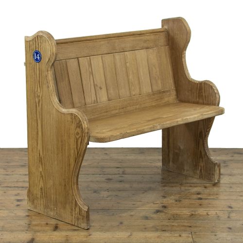 fig 1. Small Antique Pine Pew