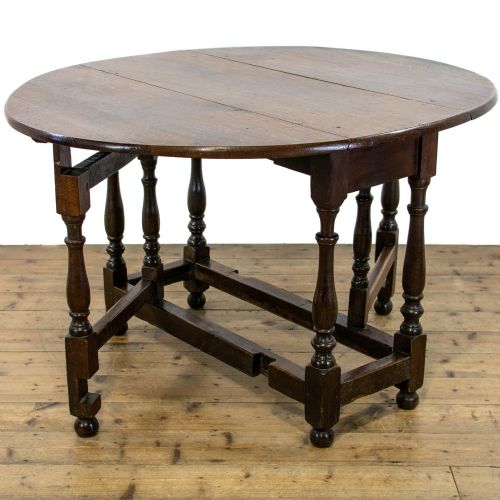 Georgian Antique Oak Gate Leg Table