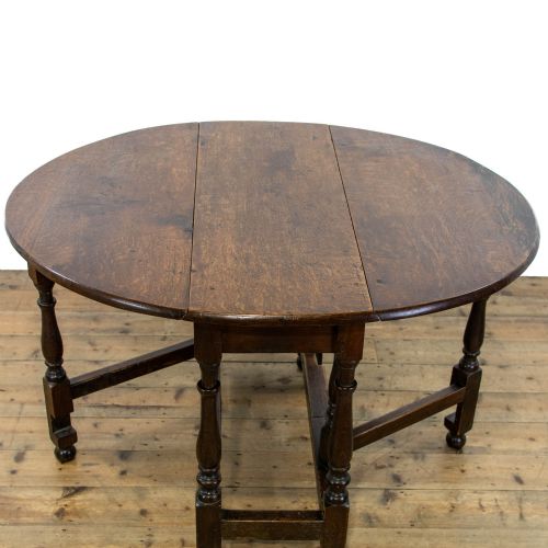 fig 2. Georgian Antique Oak Gate Leg Table