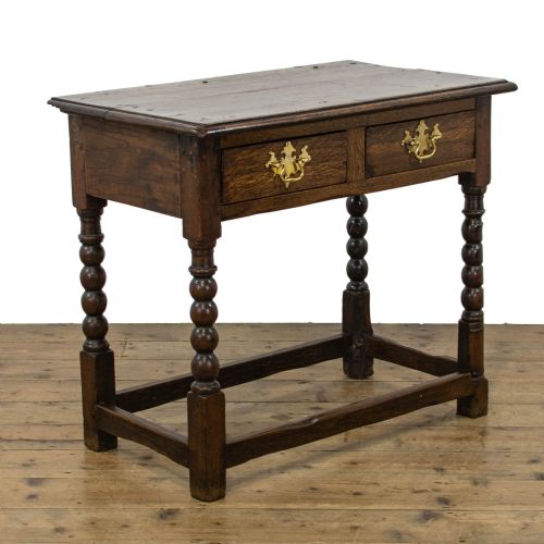 fig 1. Antique Oak Side Table