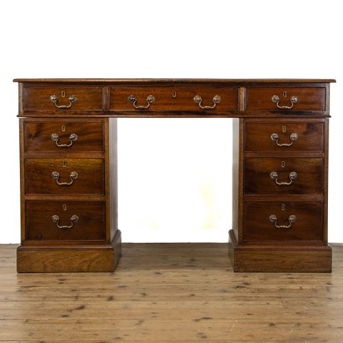 Antique Mahogany Pedestal Desk