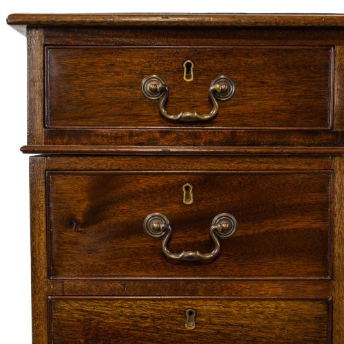 fig 2. Antique Mahogany Pedestal Desk