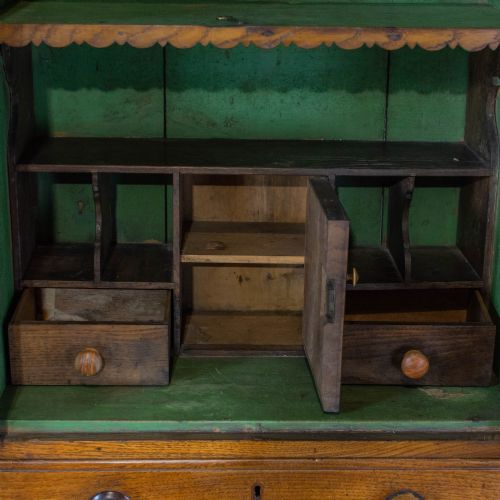 19TH CENTURY ANTIQUE OAK HOUSEKEEPERS CUPBOARD - ADDITIONAL PHOTO 3