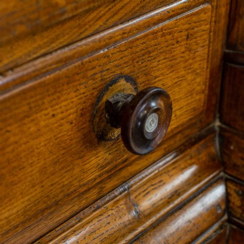 19TH CENTURY ANTIQUE OAK HOUSEKEEPERS CUPBOARD - ADDITIONAL PHOTO 7