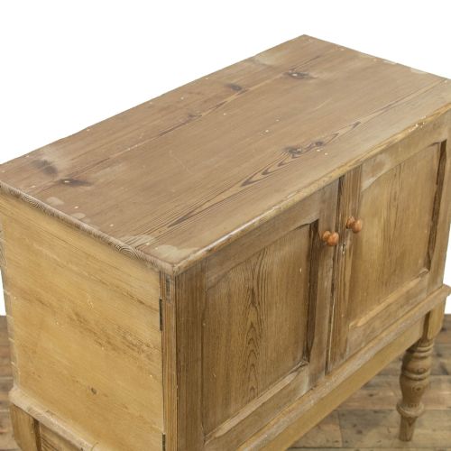 fig 2. Antique Pitch Pine Cupboard on Stand
