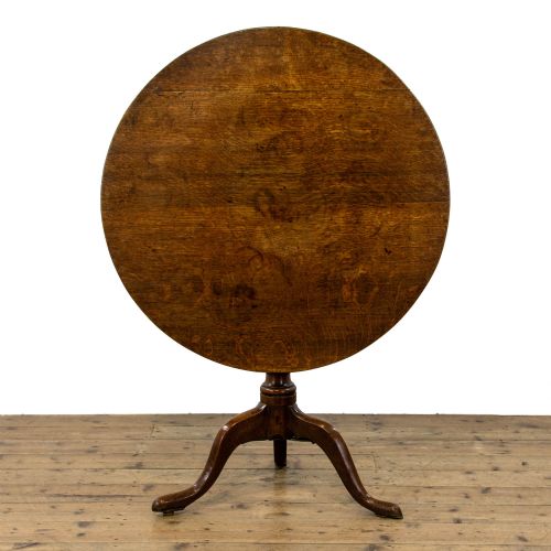 Georgian Antique Oak Tilt Top Table