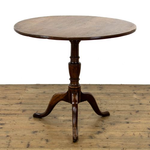 fig 2. Georgian Antique Oak Tilt Top Table