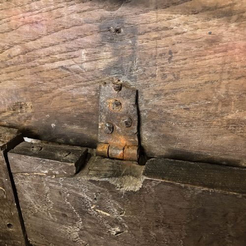 fig 2. Antique 18th Century Oak Coffer