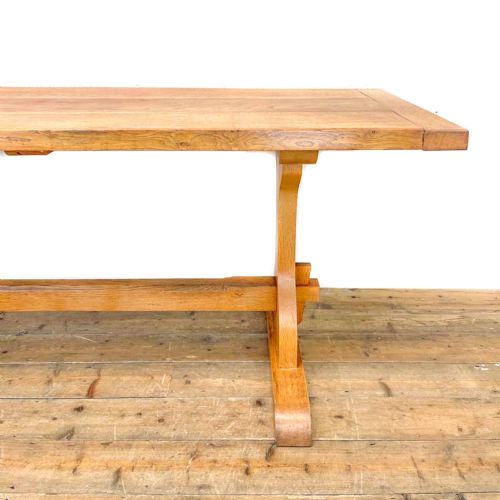 fig 2. Early 20th Century Pale Oak Dining Table
