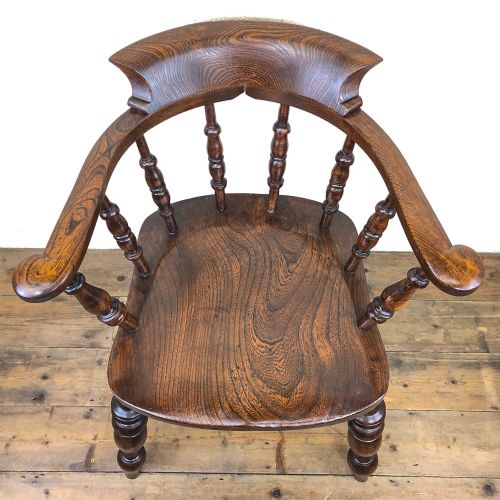 fig 2. 19th Century Smoker’s Bow Chair or Captain’s Armchair