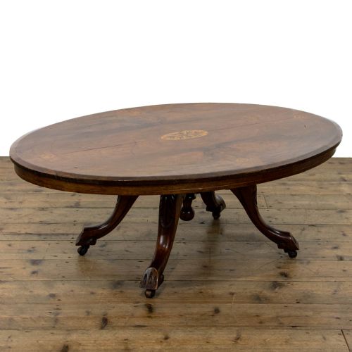 Antique Mahogany Inlay Coffee Table
